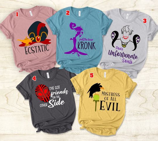 Disney Villain Shirt, Cruella Ursula Evil Queen, Villains Friends shirt, Matching Family shirt, Disney Vacation Shirt, disneyworld Group