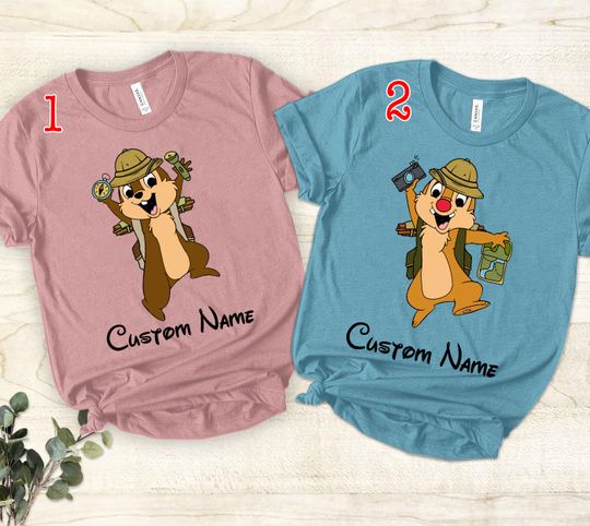 Disney Chip N Dale Safari Shirt, Animal Kingdom, Disney Safari, Disney Chip and Dale Trip Tee, Chip and Dal Rescue Rangers movie