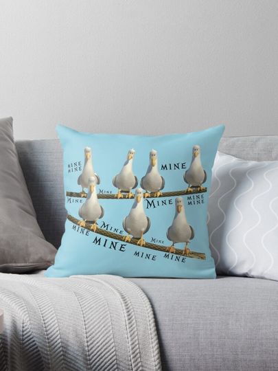 Mine! Seagulls from Finding Nemo Pillow