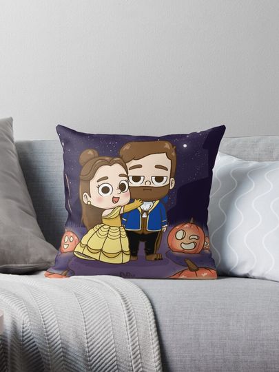 Pibu-beauty and beast - Pibubear Pillow