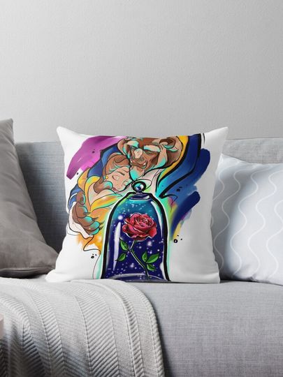 Beauty and the beast Pillow