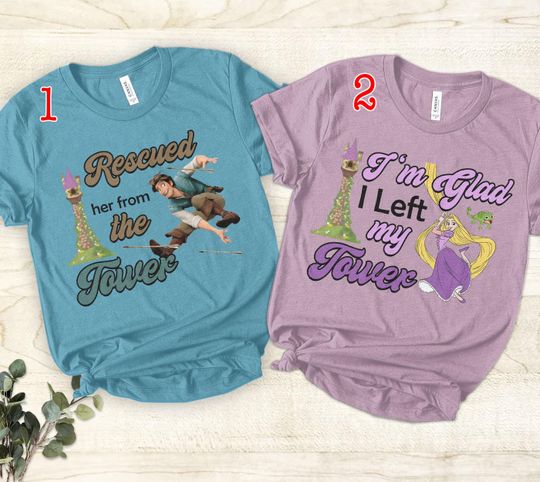 Tangled Shirt, Rescued Her from the Tower Shirts, Flynn Rider Shirts, Disney Couple Shirts, Family Disney Shirts, Flynn Rider and Rapunzel