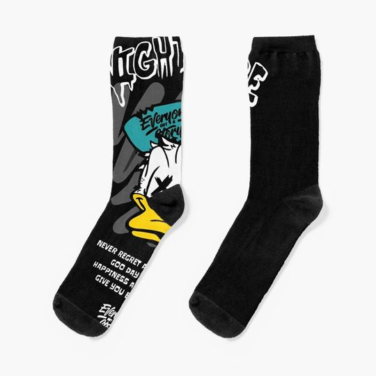 Dive into the surreal with "Nightmare" Donald Duck! Socks