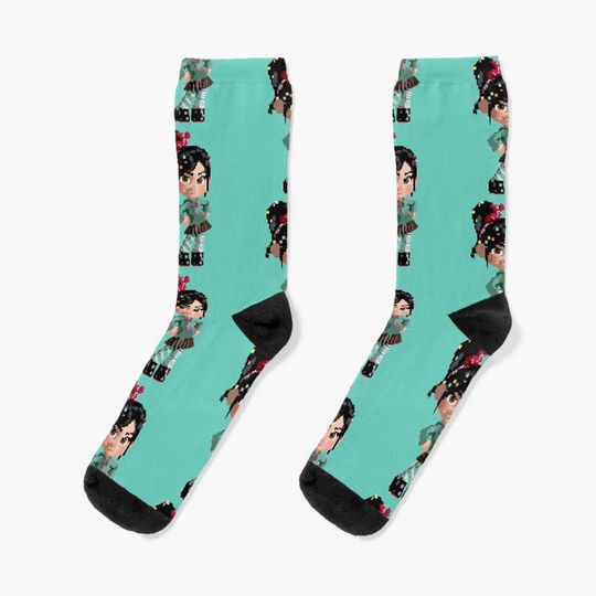 Vanellope Pixel Socks
