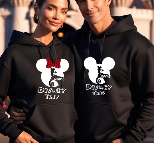 Personalised Disneyland Hoodie, Disney Trip Hoodie, Disney Trip 2025 Hoodie, Disney Unisex Kids Gift Top, Disneyland Family Matching Hoodie