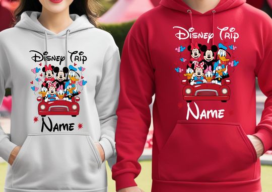 Personalised Disneyland Hoodie, Disney Trip Hoodie, Disney Trip 2025 Hoodie, Disneyland Family Matching Hoodie, Disney Unisex Kids Gift Top