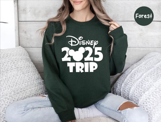 Disney 2025 Trip Sweatshirt, Disney Family Trip 2025, Disney Family Sweatshirt, Disney World Sweatshirt, Disney Family Vacation Sweatshirts