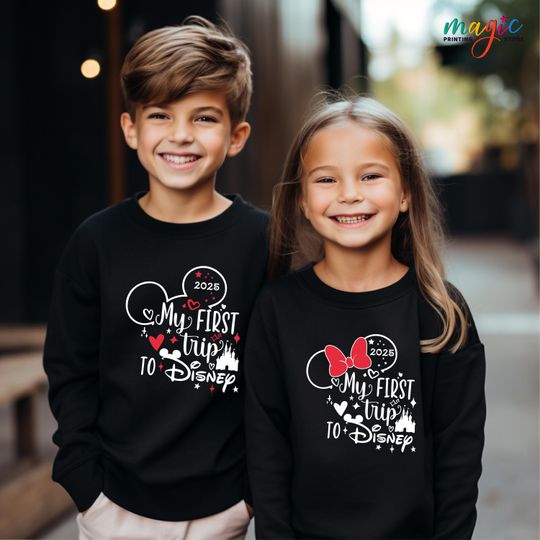 My First Disneyworld Trip Sweatshirt, Disney Sweater 2025, My First Disney Trip, Disney Family Trip, Disneyland 2025, Disneyworld Family