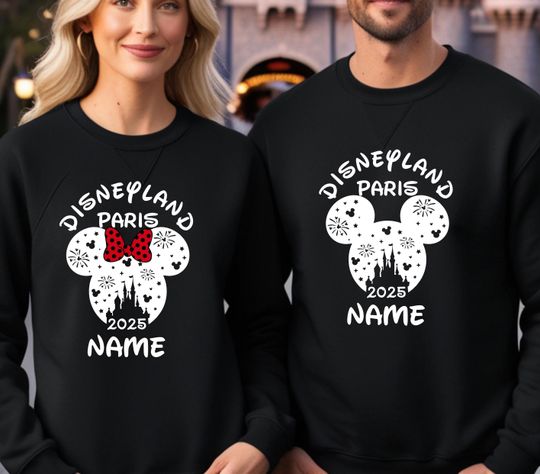 Personalized Disneyland Paris Sweatshirt 2025, Disneyland Jumper, Disney Trip Jumper, Disney Family Matching Jumper, Disney Sweatshirt