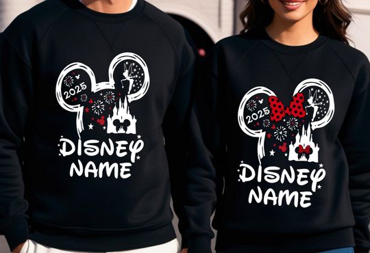 Personalized Disney Trip Sweatshirt 2025, Disneyland Jumper, Disney Trip Jumper, Disney Family Matching Jumper, Disney Sweatshirt,