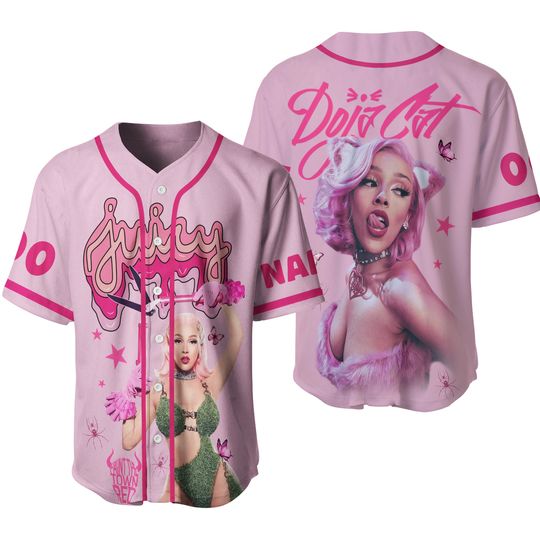 Doja Cat Juicy Fan Love Personalized Baseball Jersey