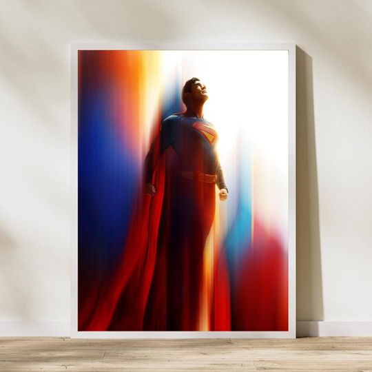 Superman 2025 Poster, Superman Wall Art, DC Universe, Movie Print, Printable Indoor Wall Art, Fan Art Gift Idea