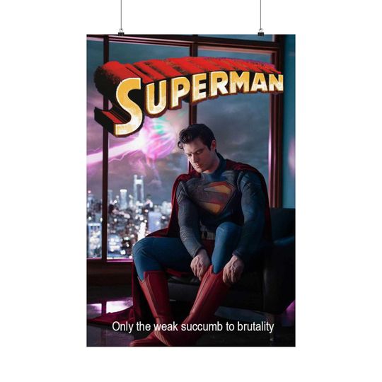 New Superman Legacy Poster, Inspirational Wall Art Featuring David Corenswet as Superman, Perfect for Fans of the 2025 Movie