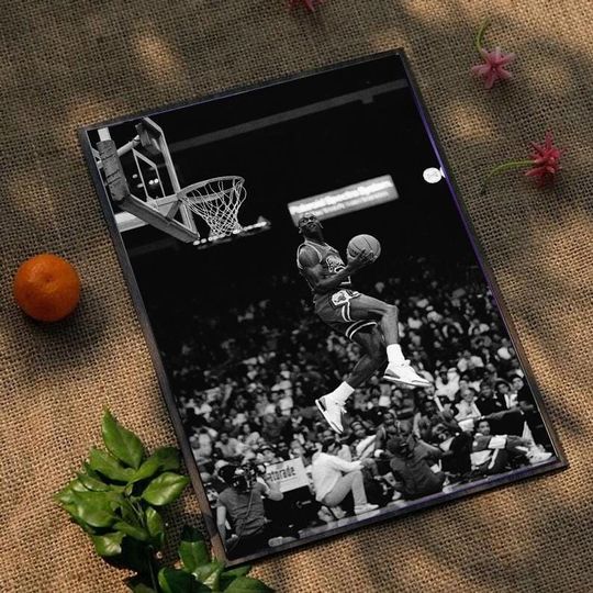 Michael Jordan - 1988 Slam Dunk Contest - Basketball GOAT Poster