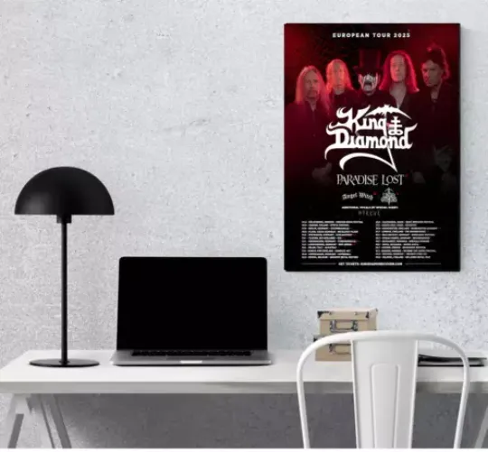 King Diamond European Tour 2025 Poster