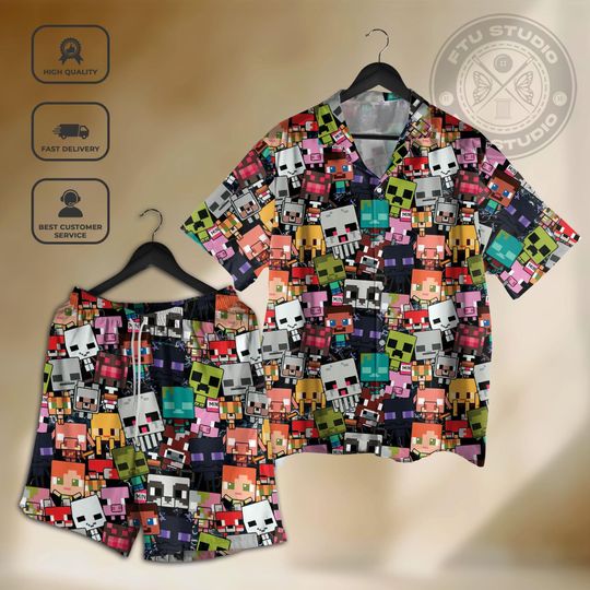 Craftsman Stack Hawaiian Shirt Collection Fantasy Video Game Gifts