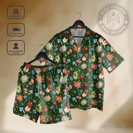 Korok Cute Hawaiian Shirt Video Game Party Funny Games Gifts