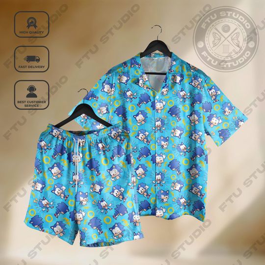 Hedgehog Japanese Hawaiian Shirt Collection Fantasy Video Game Gifts