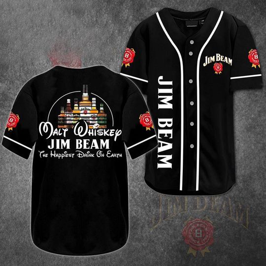 Walt Whiskey Jim Beam Baseball Jersey - Jim Beam Jersey Shirt For Men Women, Jim Beam Baseball Shirt