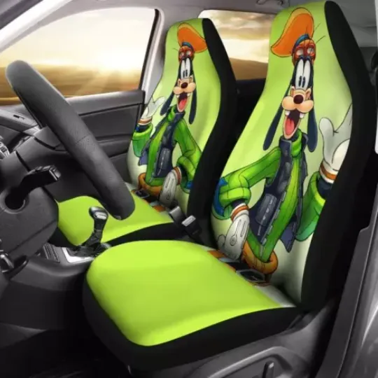 Funny Goofy Car Seat Cover, Cartoon Car Seat Covers