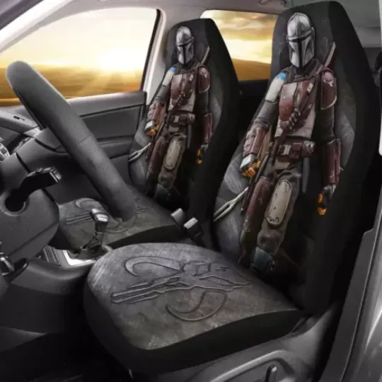 Mandalorian Car Seat Covers Star Wars Fans Gift