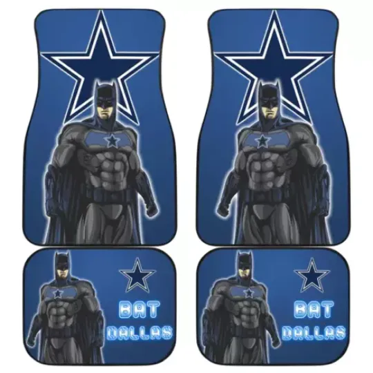 Football Team Car Floor Mats Batman Bat Dallas Cowboys