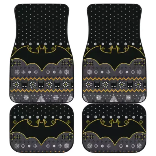Batman Christmas Car Floor Mats Car Accessories, All Weather Floor Mats