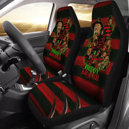 Freddy Krueger On Elm Street Horror Film Seat Covers