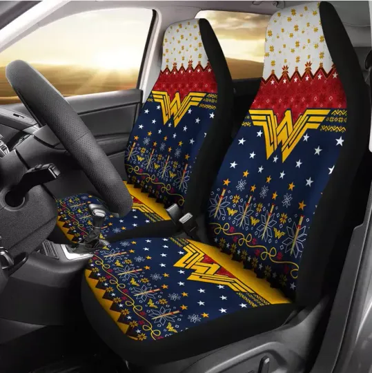 Wonder Woman Super Hero Car Seat Covers (set of 2)