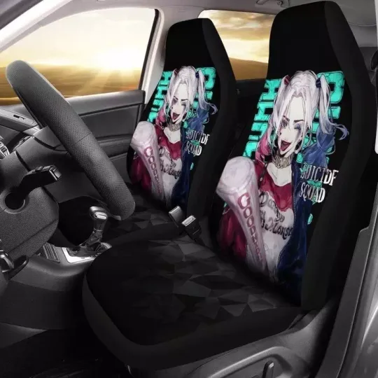 Harley Quinn Art Car Seat Covers, Movies Car Seat Covers