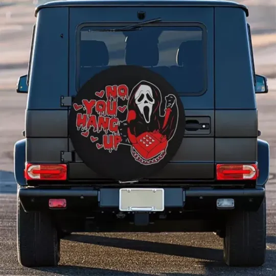 The Scream Ghostface No You Hang Up Horror Car Spare Tire Cover