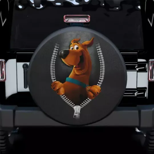 Scooby Doo Zipper Pattern Car Spare Tire Cover