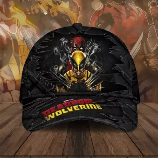 Deadpool & Wolverine Bestie Friends Superheroes X-Men Classic Baseball Cap