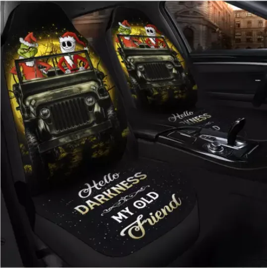 Jack Nightmare Before Christmas And funny character Car seat cover