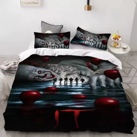 Pennywise Scary Clown Full Bedding Set
