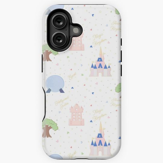 Four Magic Kingdoms Pattern iPhone Case