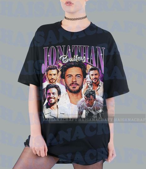Jonathan Bailey, Fan shirt, Oversized Shirt, Jonathan Bailey Fan, Movie Shirt, Actor