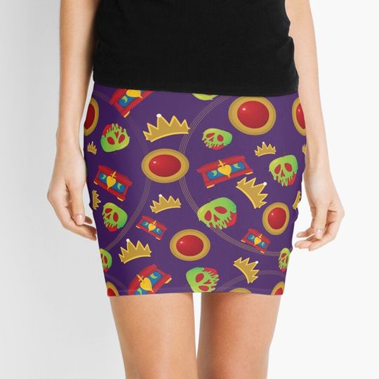 Evil Queen Icons Mini Skirt