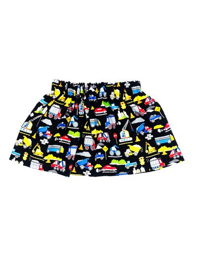 Construction Theme, Construction Vehicles, Blue Construction Skirt, Construction Birthday Party, Toddler Skirt, Baby Outfit