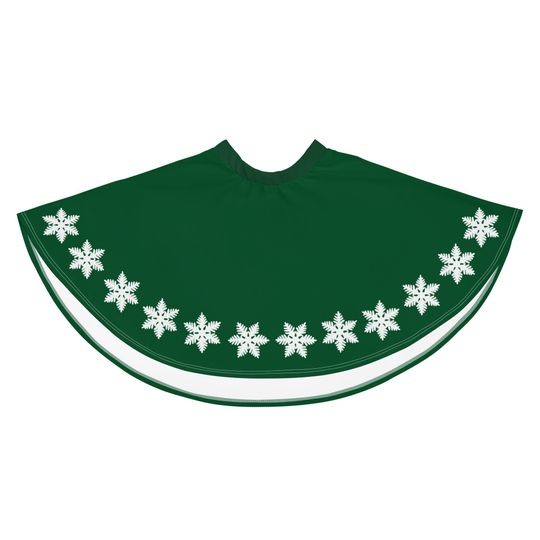 Minnie and Mickey Christmas Skirt Disney Christmas Outfit Snowflake Green Sweater Skater Skirt