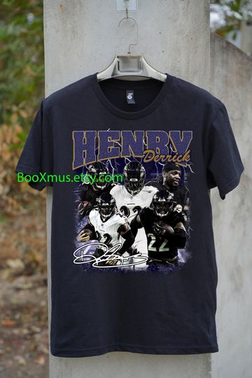 Vintage Derrick Henry Shirt, Football Shirt, Vintage Bootleg, Gift, Retro, Unisex, Classic 90s Graphic Tee, Best Gift