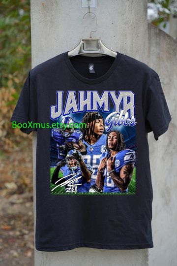 Vintage 90s Graphic Jahmyr Gibbs TShirt - Jahmyr Gibbs Vintage Sweatshirt - Retro American Football Gift For Man and Woman Unisex T-Shirt