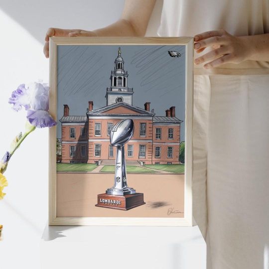 Philadelphia Eagles Super Bowl Poster