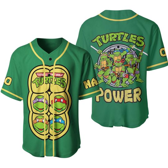 Teenage Mutant Ninja Turtles Power Personalized Baseball Jersey