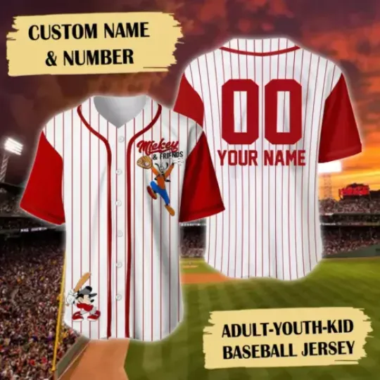 Discover Personalized Mouse And Friend 3D Baseball Jersey Shirt