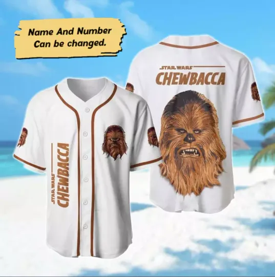 Chewbacca 3D Baseball Jersey Shirt