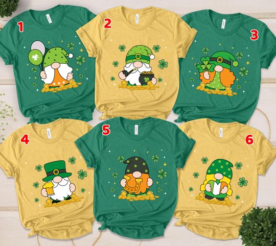 St Patrick's Day Gnome Shirt, St Patricks Day Gnomes Shirt, St Patricks Gloworge, St Patricks Group Shirt, Irish, Gnome