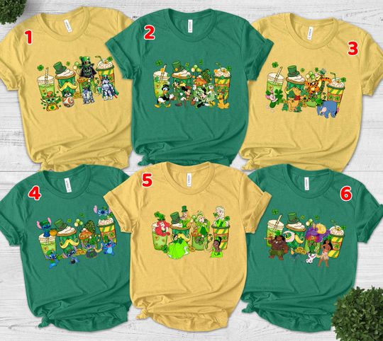 Disney St Patrick's Day Shirt, Mickey's Patty's Day Shirt, Princess St Patrick's Tee, Disneyland Stitch St Patrick's Trip Shirt