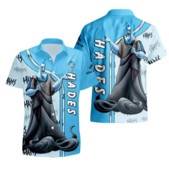 Hades Hercules Hawaiian Shirt Button Down Unisex Adults Outfit