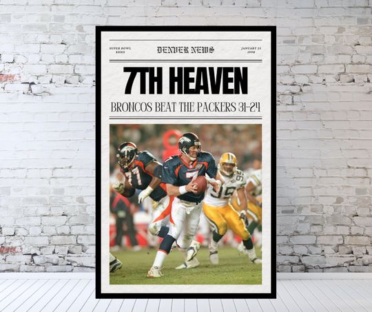 1998 Denver Broncos Super Bowl Champions, 7th Heaven Poster